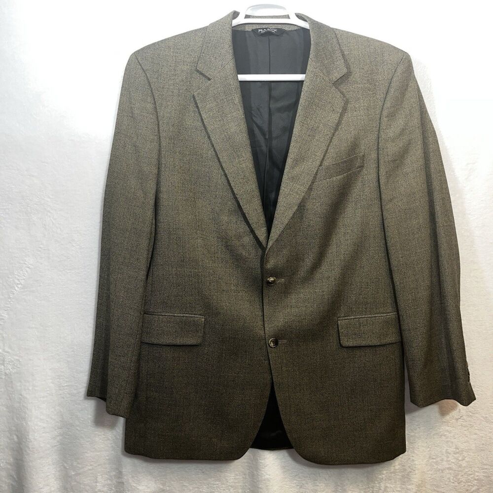 Jos A Banks Men's Blazer size 42L 100% Wool Brown Sport Coat Jacket
